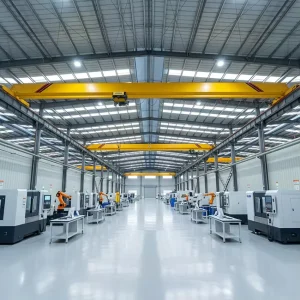 High Efficiency Anti-Corrosion 8 Ton European Single Beam Crane for Metal Warehouse