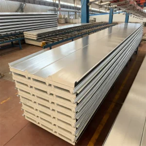 High Fire Rated Polyurethane EPS PIR Rock Wool Glass Wool Sandwich Panels for Galvalume Steel Roofing Panels