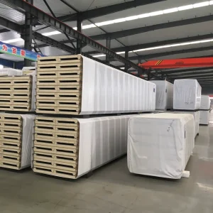 High Gloss PU PIR Insulated Sandwich Panel Polyurethane Composite Panel PU Sandwich Plate for High Tech Industry Building