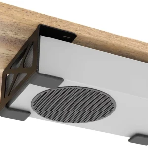 High Load 5kg Adjustable Under Desk Bracket Ventilated Anti-Slip Steel Powder Coated Console Holder for Home Office