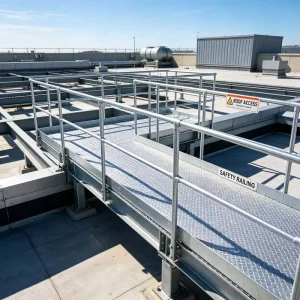 High Load Bearing Steel Beam Frame Patterned Walk Board Large Mechanical Equipment Operating Steel Structure Platforms