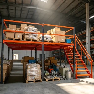 High Load Capacity Industrial Mezzanine Rack Custom Size Warehouse Attic Storage Platform