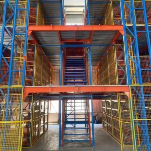 High Load Capacity Multi Level Steel Structure Mezzanine Floor Mezzanine Rack for Industrial Warehouse Storage Adding Space