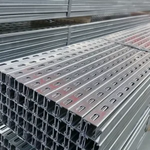 High Performance Cold Formed Slotted Strut Framing System Component for Solar Panel Mounting Structure Galvanized C Channel