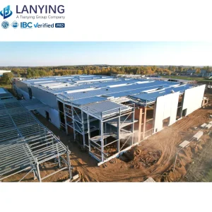 High Performance Industrial Hub Steel Structure Workshop Complex for Heavy Engineering and Equipment Assembly