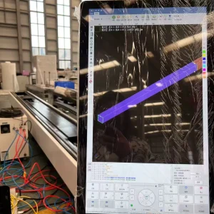 High Precision 6012 Mini Fiber Laser Tube Cutting Machine for Iron Stainless Steel Pipe Raytools Control System Zero End