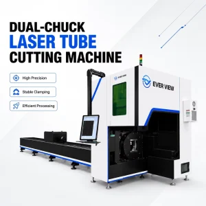 High Precision CNC Fiber Laser Tube Cutting Machine for Round Square Rectangular and Profile Pipes