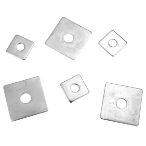 High Precision Carbon Steel Square Plain Washer Zinc Plated M6 M8 M10 M12 M14 M16 M18 M20 with Holes Square Washer with Holes