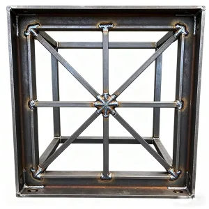 High Precision Custom Sheet Metal Fabrication Frame Stamping Parts Steel & Aluminum Custom Color Powder Coated