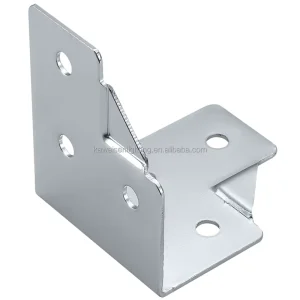 High Precision Stainless Steel Sheet Metal Processing Services Reinforced Chrome Plated Iron Angle Bracket Premium for Brackets