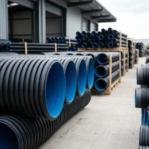 High Pressure HDPE Spiral Corrugated Pipe Large Diameter Sewer Drainage Pipe for Underground Municipal Construction