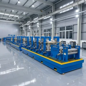 High Productivity Galvanized Carbon Steel Square Pipe Making Machine with PLC and Motor Pressure Vessel Core Components