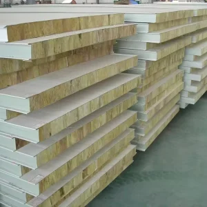High Quality Acoustical Rockwool Sandwich Panels Rockwool Board for Sandwich Panel for Sale