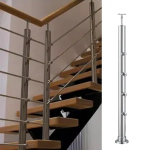 High Quality DIY Residential Hotel Indoor Stainless Steel Contemporary Rust Resistant Pipe Balustrade Handrail 1