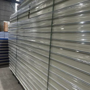 High Quality Eco Friendly Waterproof Fireproof Rock Wool Core Galvanized Steel Sandwich Panel for Cold Room Warehouse Hotel Use