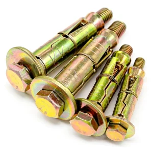 High Quality Factory Direct Plain Carbon Steel Yellow Zinc Plated Fastener Fix Expansion Anchor Bolt 304 316 65Mn Q195