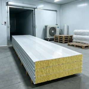 High Quality GMP Certified Lightweight Handmade Rock Wool Honeycomb Insulated Roof and Wall Sandwich Panel for Cleanroom