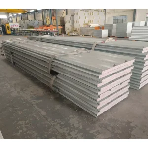 High Quality Galvanized Color Steel PU Foam Fireproof Sandwich Panel for Exterior Wall and Cold Storage Construction