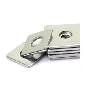 High Quality Galvanized Stainless Steel Anti Corrosion Modern Square Washer with Round Hole for Construction Use