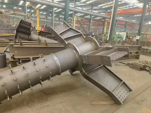 High Quality Heavy Building Welded Steel Structure Components Cutting Service Customized Design Carbon Steel Painted Roof Frame