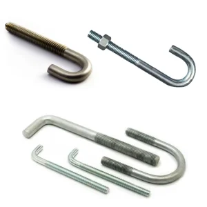 High Quality M6 M8 M10 J Anchor Bolt ASTM F1554 J Bolts for Steel Structure Foundation J Bolt