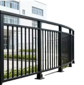High Quality Modern Galvanized Zinc Steel Flooring Mounted Outdoor Fence Railings Balcony Corrosion Resistant
