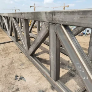 High Quality Prefabricated Steel Structure Buildings Durable Pipe Truss Grid Design for Industrial Office Building Workshop