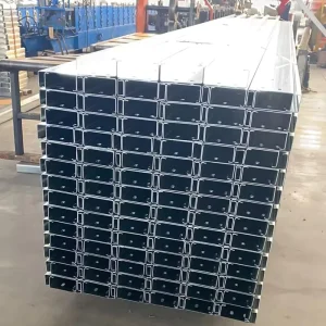 High Quality Q235B Carbon Steel Galvanized Coated C Section Purlins (6m 12m Length) for Rigid Stable Steel Structure Building
