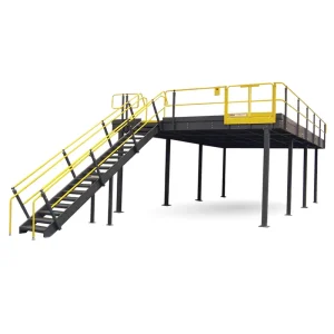 High Quality Rack-Supported Raised Platform Prefabricated Modular Steel Mezzanine Floor 1000kg/sqm Load Capacity Corrosion