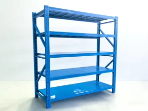 High Quality Shelf Unit Easy Assemble Commercial Medium Duty Metal Rack Two Level Prefabricated Warehouse with Mezzanine