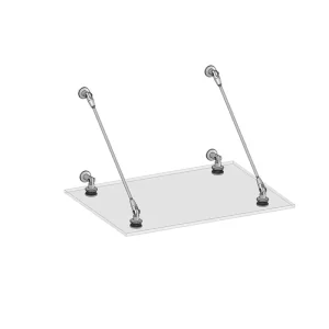 High Quality Stainless Steel Glass Canopy Fittings For Glass Canopy Glass Awning Door Canopy with Fast lead Time