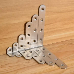 High Quality Stainless Steel L-Shape Wall Mount Furniture Bracket for Furniture and Wood