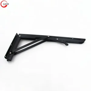 High Quality Steel Metal Folding Shelf Furniture Bracket for Table 10″-16″ Sizes Black/White Colors Adjustable Weight Model B160