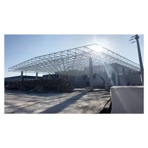 High Quality Steel Roofing Truss for Petrol Station Canopy Space Frame Gas Station Construction