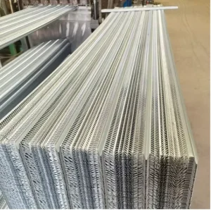 High Ribbed Zinc Coated Galvanized Steel Rib Lath Formwork Permanent Formwork Crack Resistant Diamond Mesh Ceiling Column