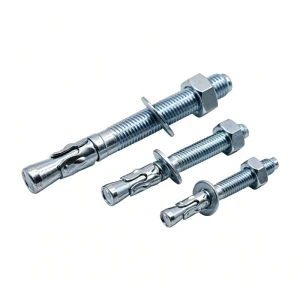 High Stability Wedge Expansion Anchor Bolt With Locking Clip Design for Long Term Building Structural Fixation