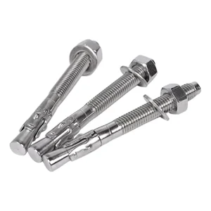 High Strength AISI 304 A2 316L A4 Stainless Steel Wedge Anchor Through Bolt Concrete Expansion Bolt