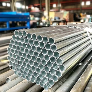 High Strength ASTM EN Standard ERW Welded Steel Pipes for Auto Componentshandrail Galvanized Round Tube