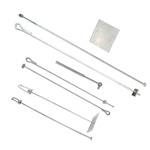 High Strength Carbon Steel Earth Anchor Rod Guy Rod For Pole Line Fittings