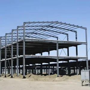 High Strength Carbon Steel Fabricated Structural Building Components Welded Steel Frame for Industrial Engineering Project