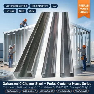 High Strength Cold Formed Galvanized Q345 Q235 Structural Steel Galvanized Steel Profiles Galvanized Z Shaped Steel Purlin