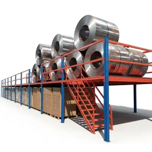 High Strength Cold Rolled Steel Warehouse Mezzanine Racking Durable Multi Tier Storage Loft Rack System High Density Rack