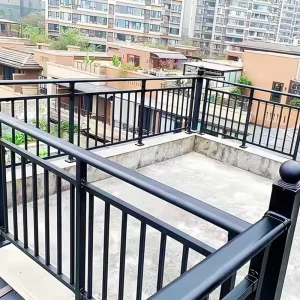 High Strength Corrosion Resistant Bright Surface Modern Galvanized Steel Guardrail Balcony Stair Railing for Hospital Hotel