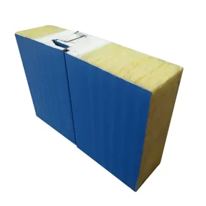 High Strength Easy Install Exterior Wall Siding Rock Wool Wall Sandwich Panel Thermal Insulation Panel