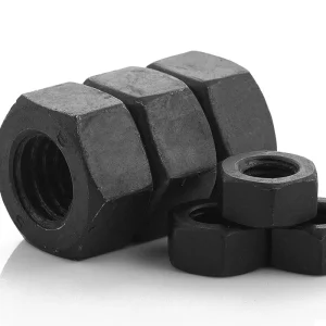High Strength Grade 12.9 8.8 Industrial Nuts Black Hexagon Nut Blackened Screw Caps M6 M8 M10 M20 DIN934 Product Category Nuts