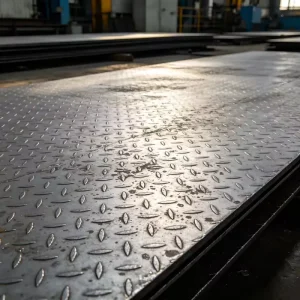 High Strength Hot Rolled Steel Tread Coil Q235B Checkered Plate for Truck Trailer and Heavy Machinery