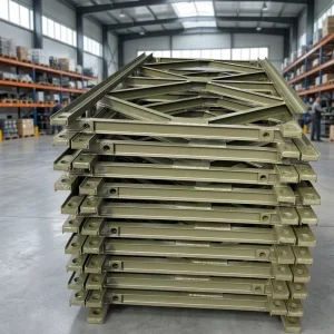 High Strength I-Beam Shape Steel Bailey Bridge Transom Cross Beams for 321 200 Type Prefabricated Modular Truss Bridge