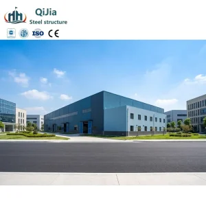 High Strength Large Scale Prefabricated Industrial Steel Structure Workshop and Warehouse, Q355 Steel, Galvanized Surface