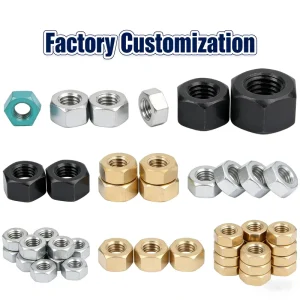 High Strength Low MOQ Stainless Steel Press Fit Hex Heavy Duty Class 8 Black Oxide Structural Retail Industry Hardware Nuts