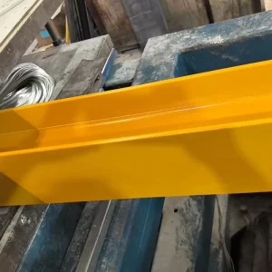 High Strength Pultruded Yellow FRP I Beam Anti Corrosion Fiberglass H Beam For Industrial Platform Support Frame